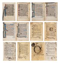 A collection of leaves from Psalter manuscripts, illuminated in Flanders in the first half of the thirteenth century, joined with a group of seventeenth- or eighteenth-century Psalter leaves drawn according to similar models