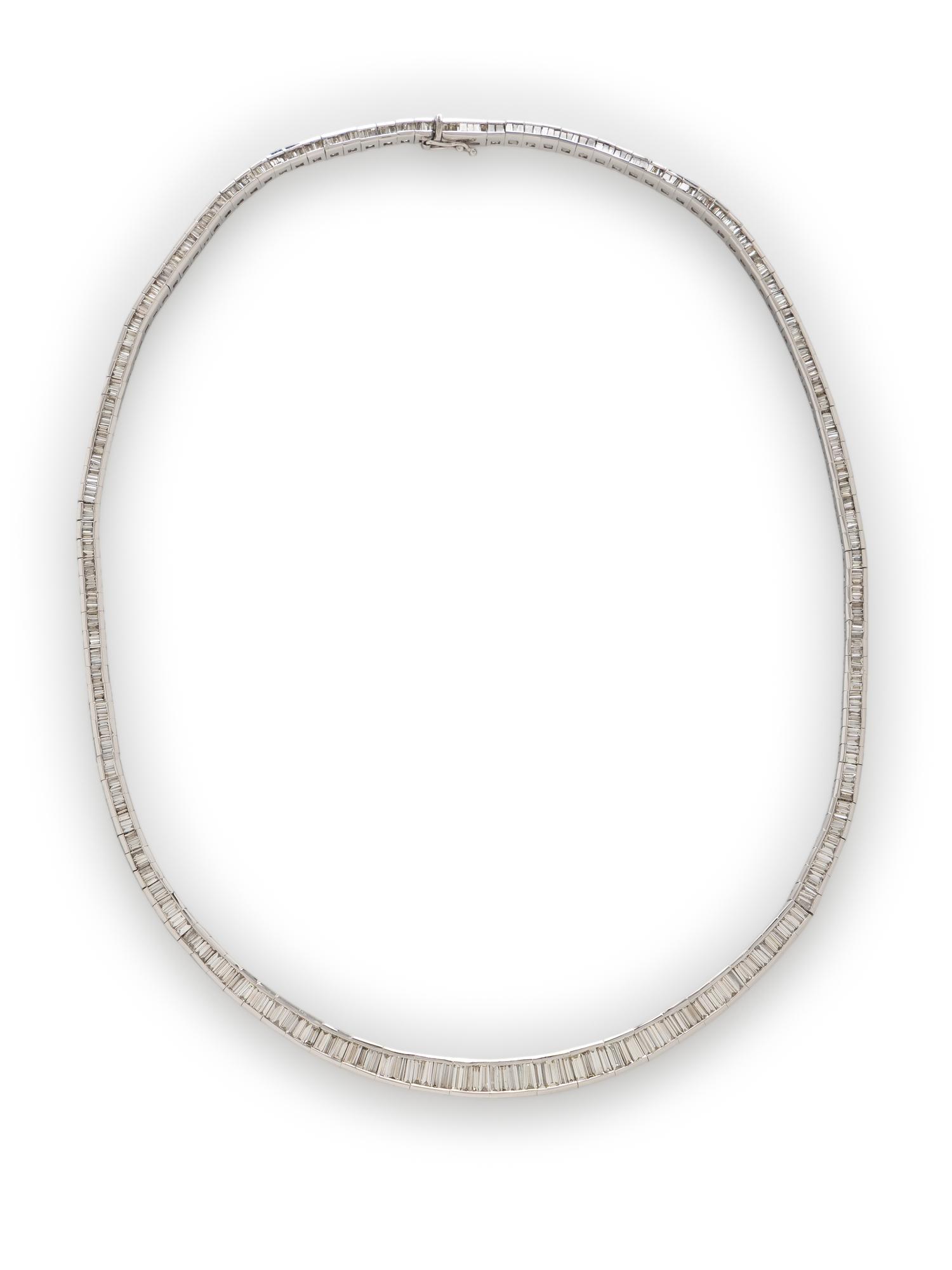 PLATINUM AND DIAMOND NECKLACE