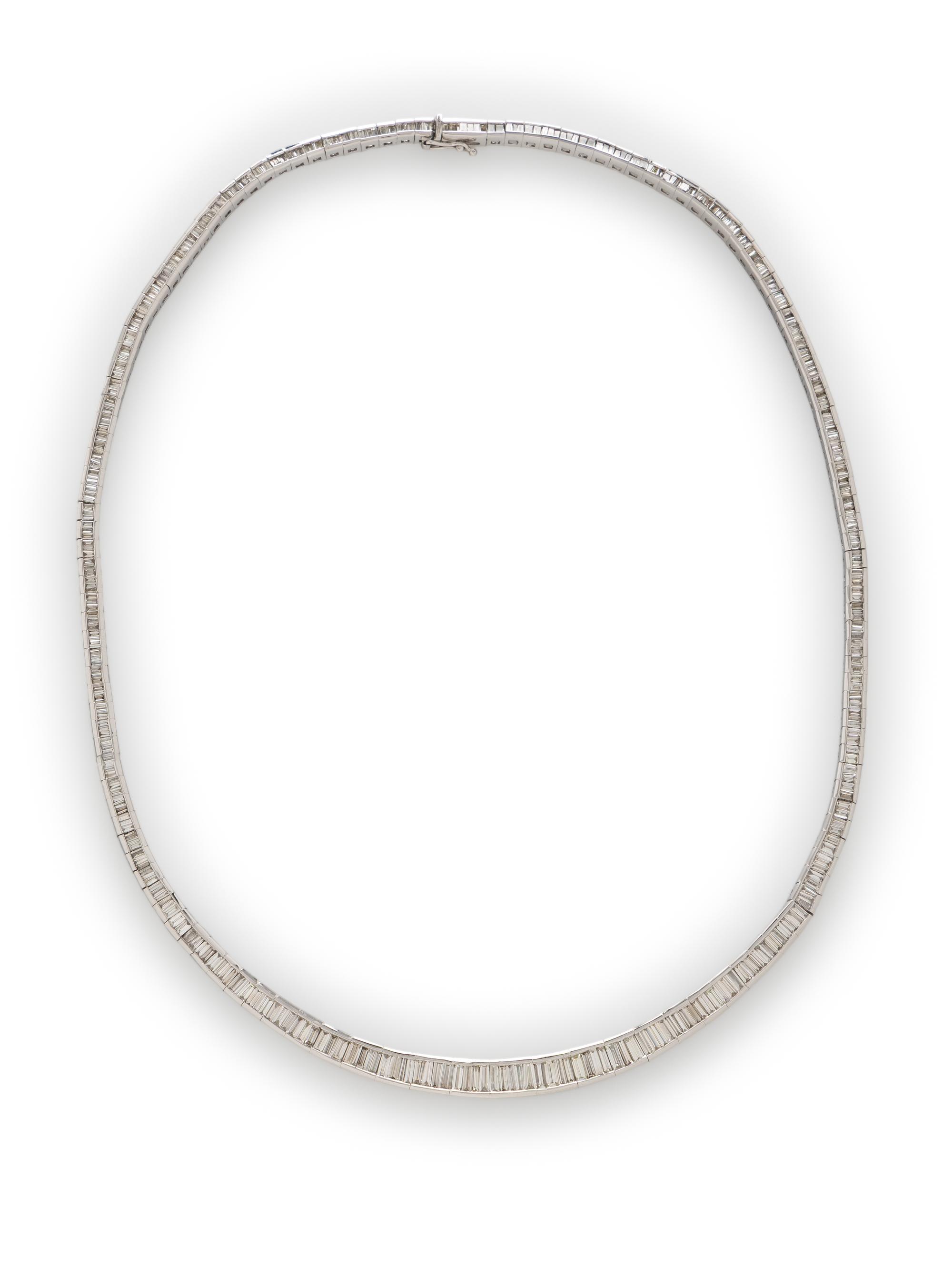 PLATINUM AND DIAMOND NECKLACE