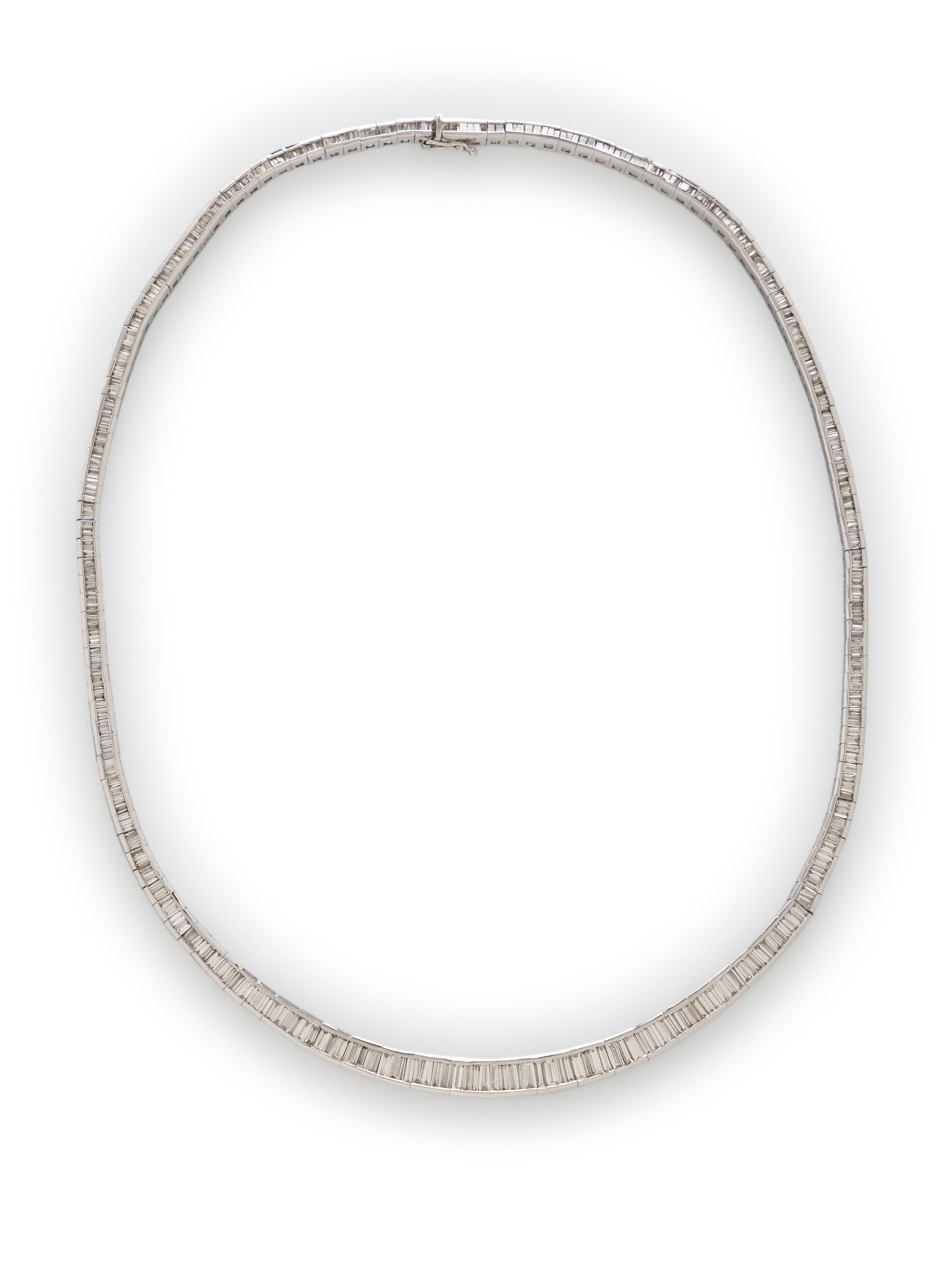 PLATINUM AND DIAMOND NECKLACE