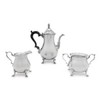 An American Silver Three-Piece Coffee Service
