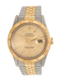 ROLEX, REF. 16263 STAINLESS STEEL AND 18K YELLOW GOLD 'OYSTER PERPETUAL DATEJUST TURN-O-GRAPH THUNDERBIRD' WRISTWATCH, CIRCA 1991