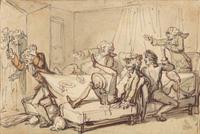A Group of Ten Drawings: seven illustrations for The Adventures of Roderick Random , and three unpublished illustrations for The Adventures of Joseph Andrews, and His Friend Mr. Abraham Adams