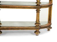 An Italian Carved and Painted Three Tier Etagere Console