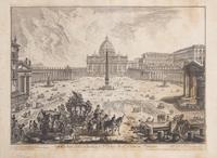 [Prints] Piranesi, Giovanni Battista. Veduta della Basilica, e Piazza di S. Pietro in Vaticano