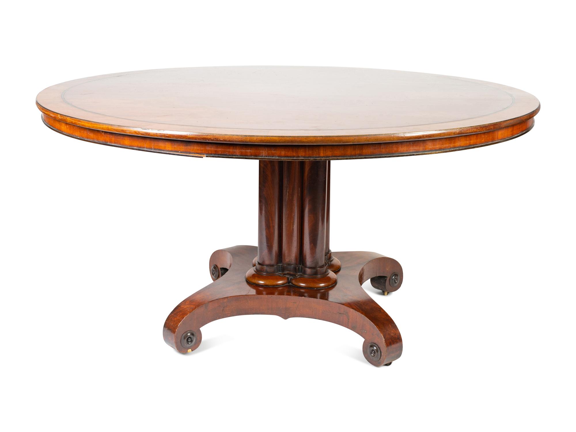 An English Mahogany Tilt-Top Breakfast Table