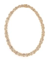 DIAMOND AND YELLOW GOLD INFINITY LINK NECKLACE