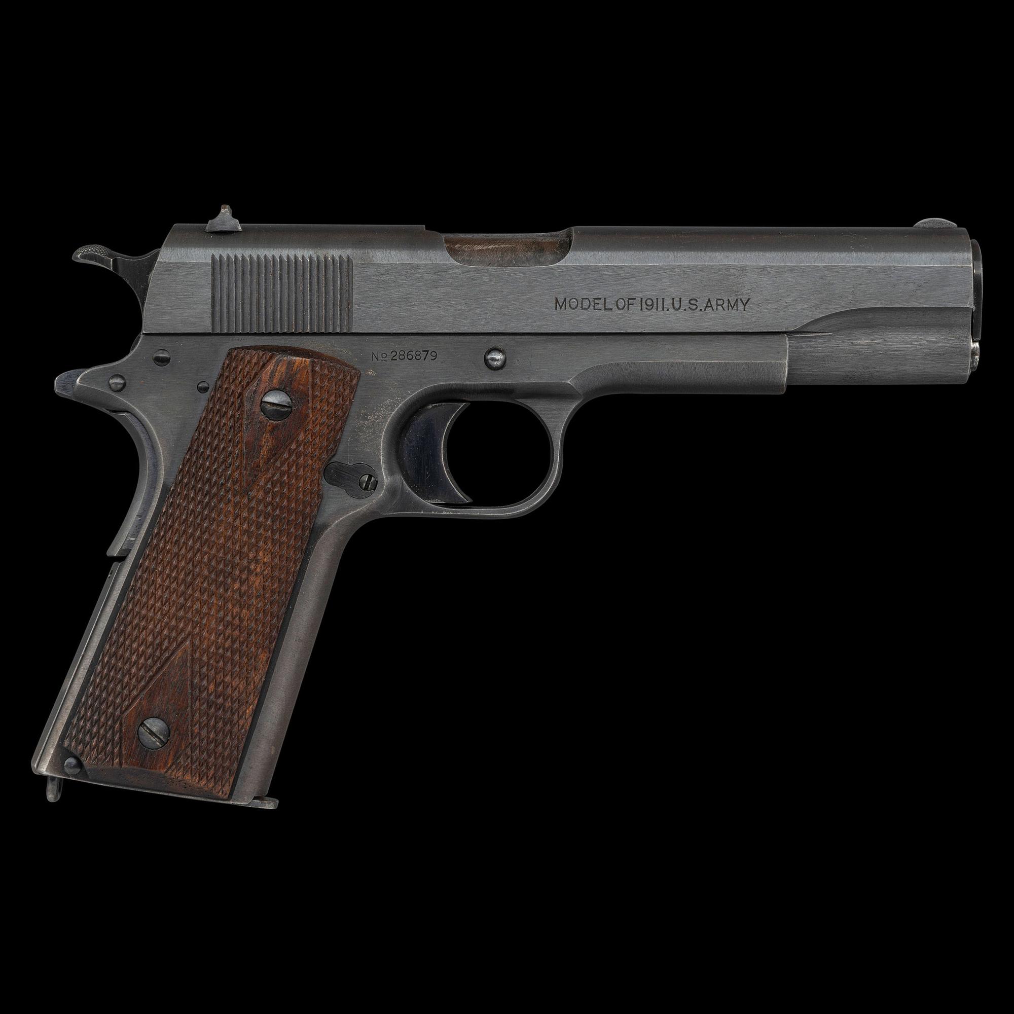 ** US Army Colt Model 1911 Brushed Blue Pistol Manufactured in 1918