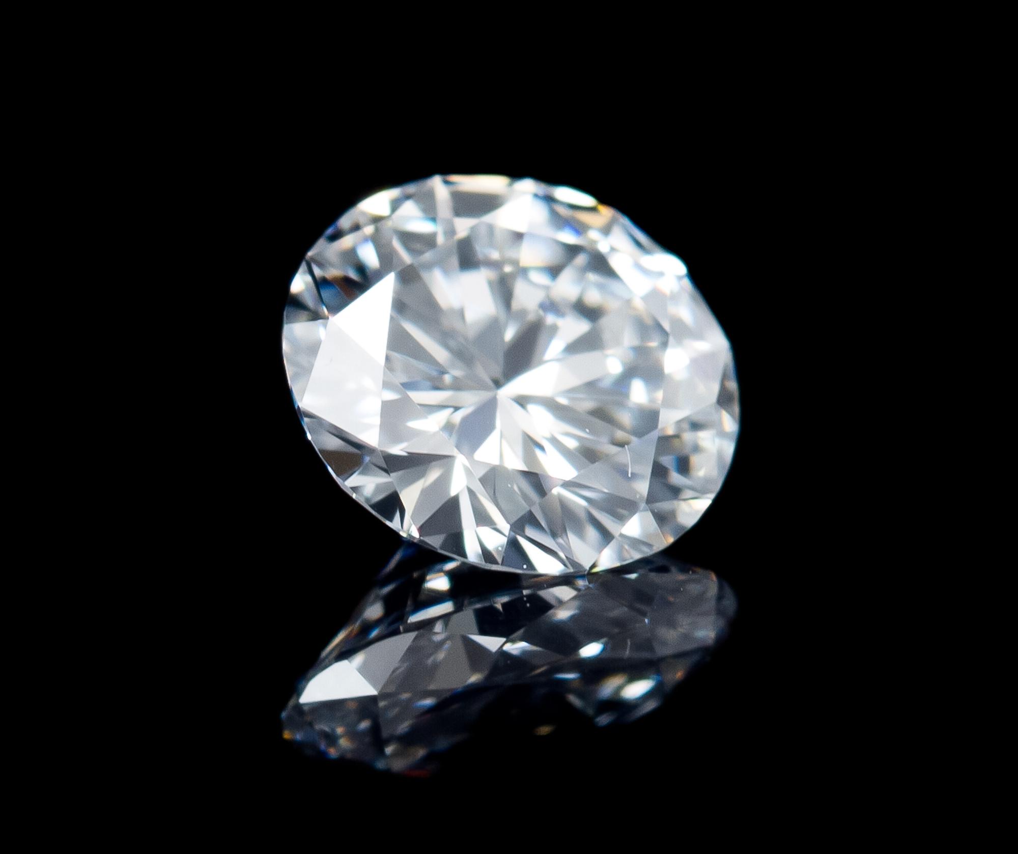 A 0.51 Carat Round Brilliant Cut Diamond,