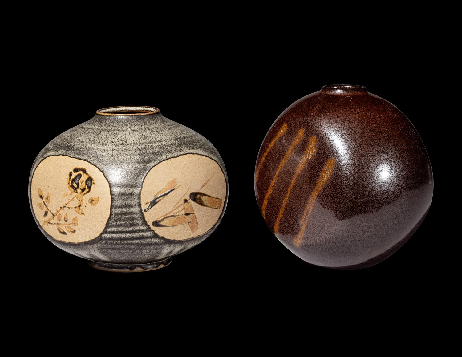 Two Japanese Studio Pottery Vases