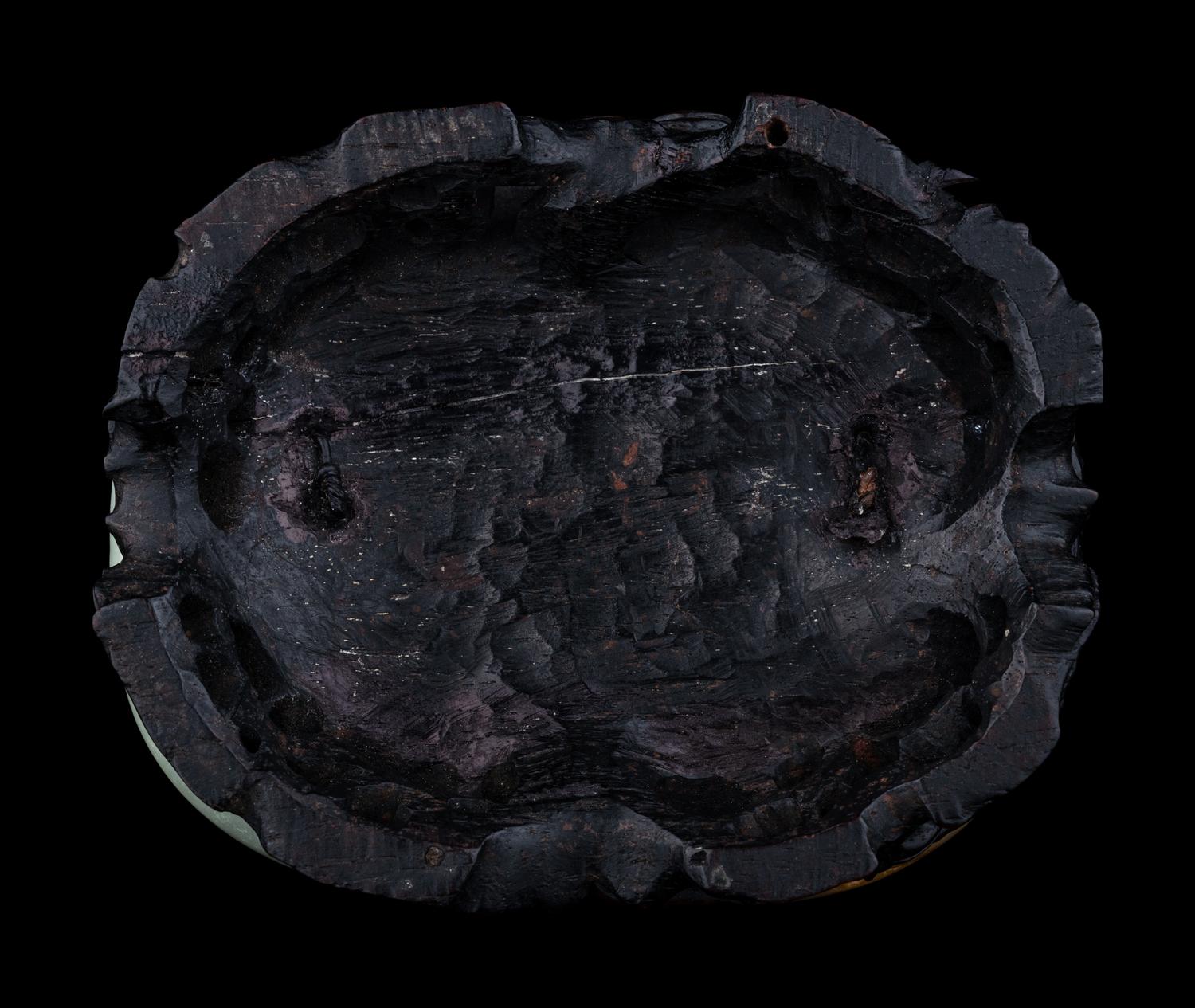 A Carved Celadon Jade 'Carp and Lotus' Plaque