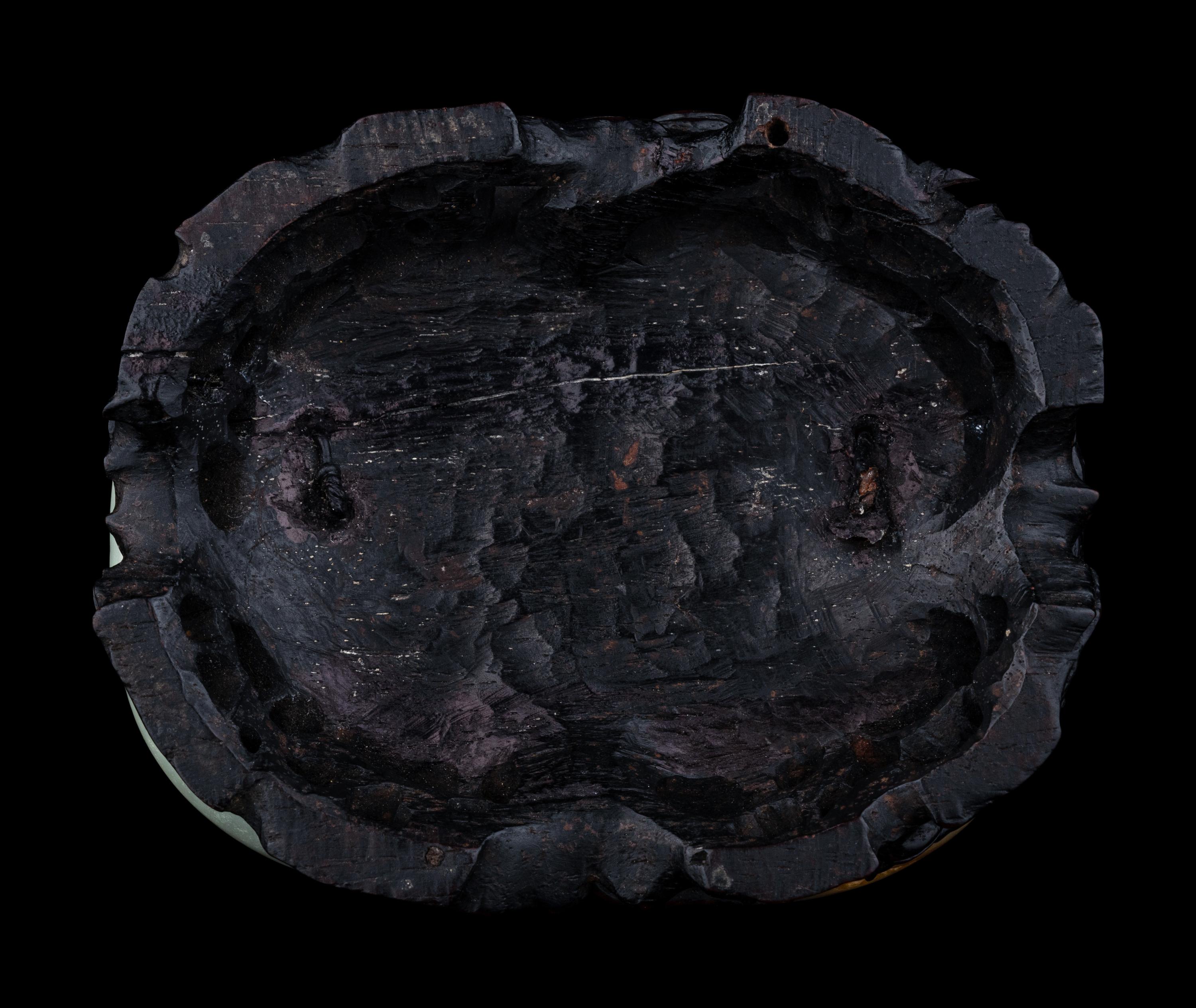 A Carved Celadon Jade 'Carp and Lotus' Plaque