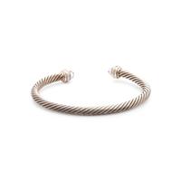 DAVID YURMAN, STERLING SILVER, GEMSTONE AND DIAMOND 'CABLE CLASSIC' CUFF BRACELET