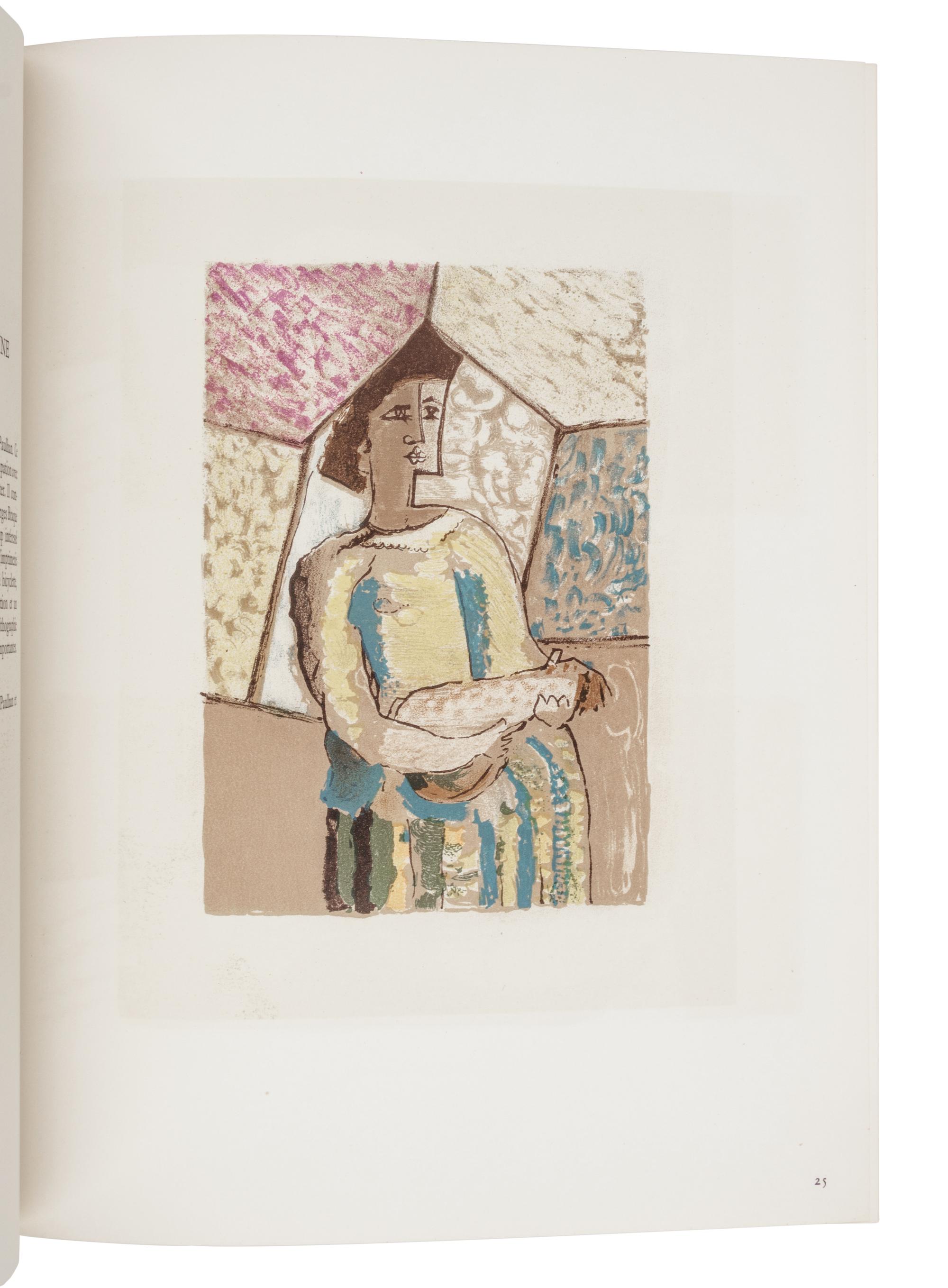 BRAQUE, Georges (1882-1963). Braque Lithographe . Text by Francis Ponge and Fernand Mourlot. Paris: Andre Sauret, 1963.