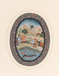Nine Persian School Miniature Paintings