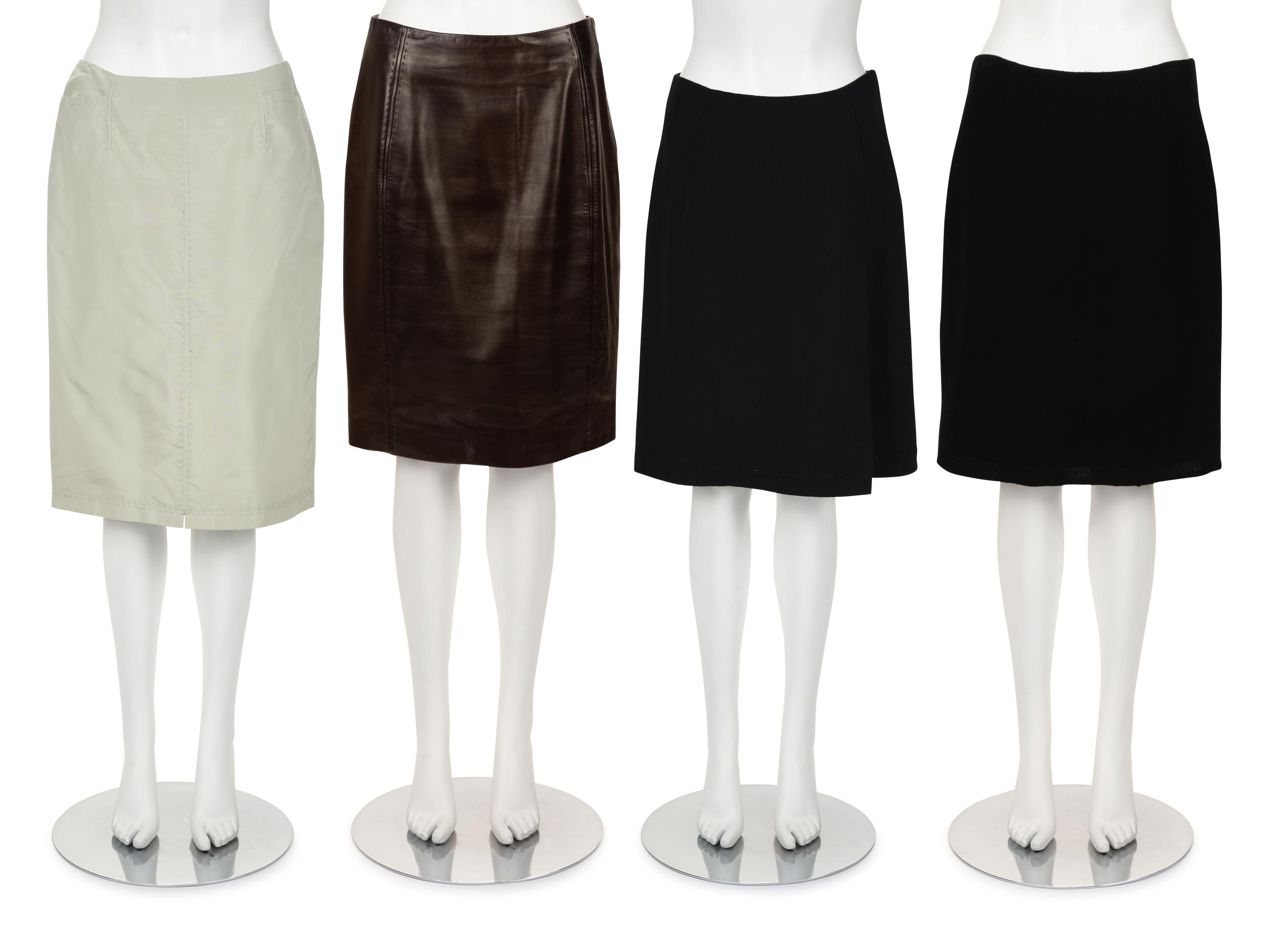 Four Chado Ralph Rucci Skirts, 2000-2010s