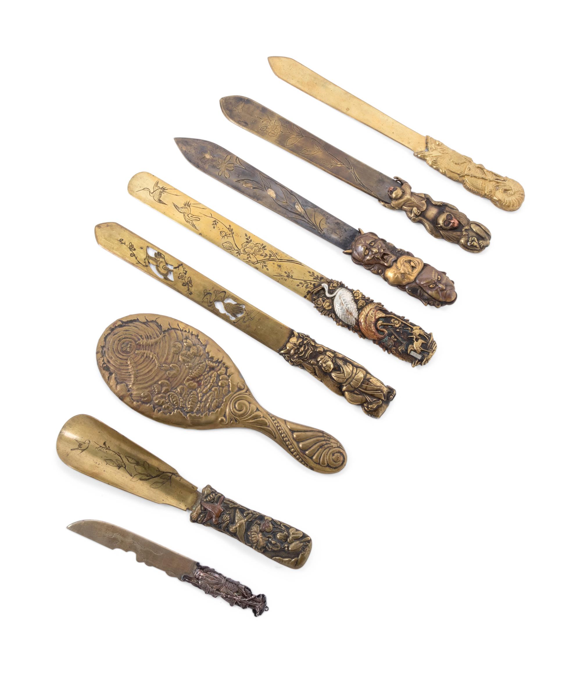 Six Various Metals Letter Knives