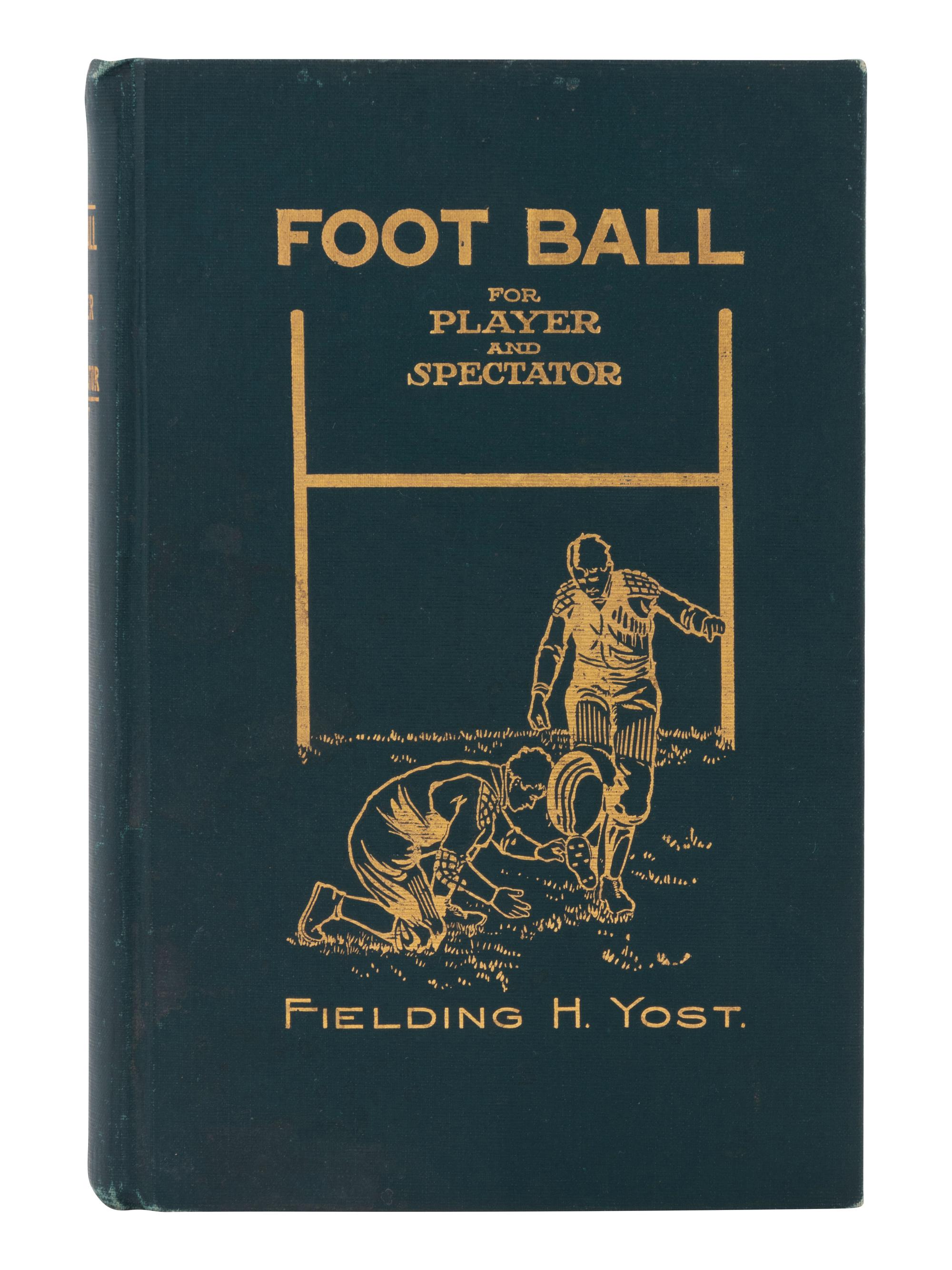 An Important Group of Fielding H. Yost Items, Including a Twice Signed Football For Player and Spectator and Letter Outlining the Origins of the Tackle Back Formation,