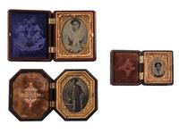 [EARLY PHOTOGRAPHY - AFRICAN AMERICANA]. A group of 3 tintypes of African American subjects.
