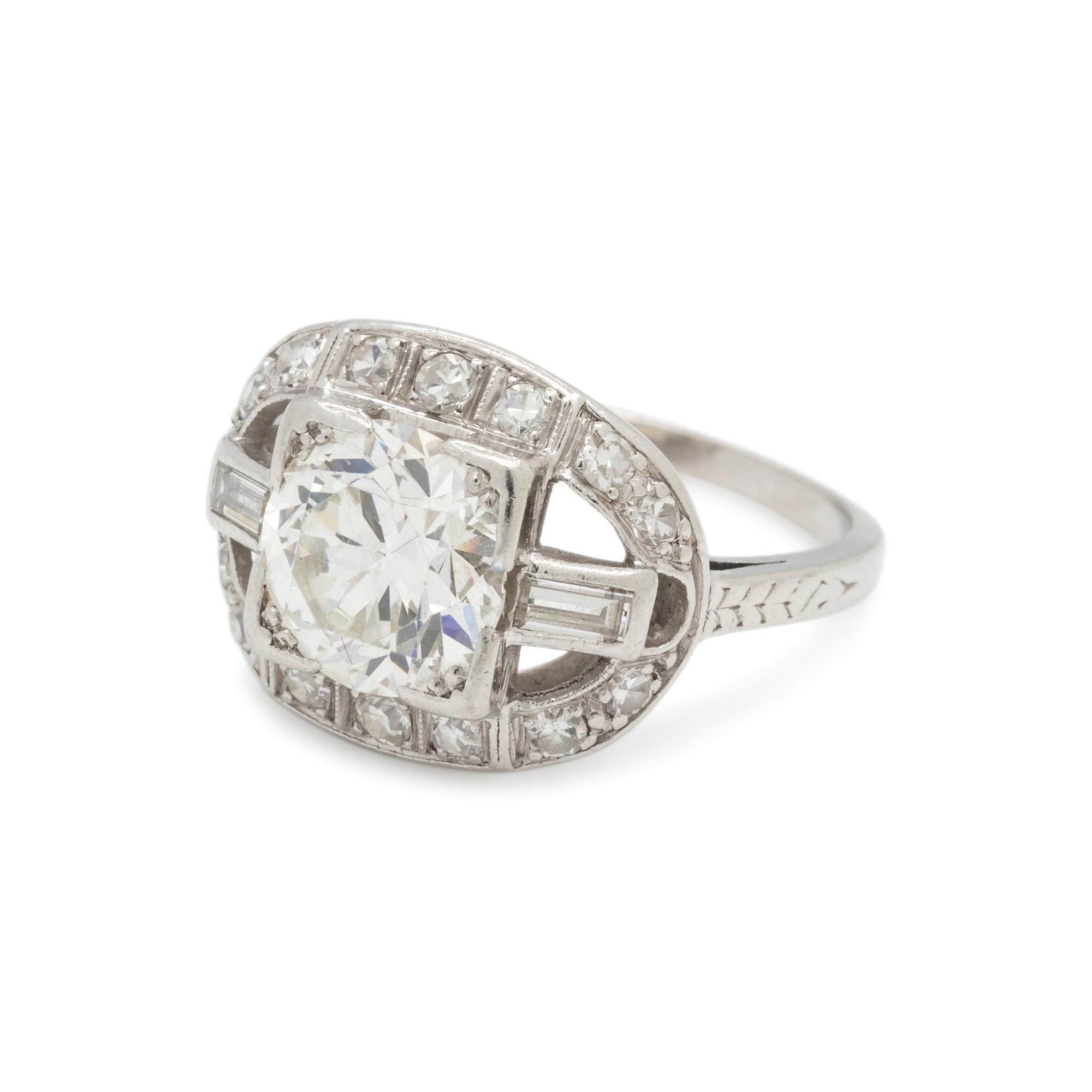 ART DECO, DIAMOND RING
