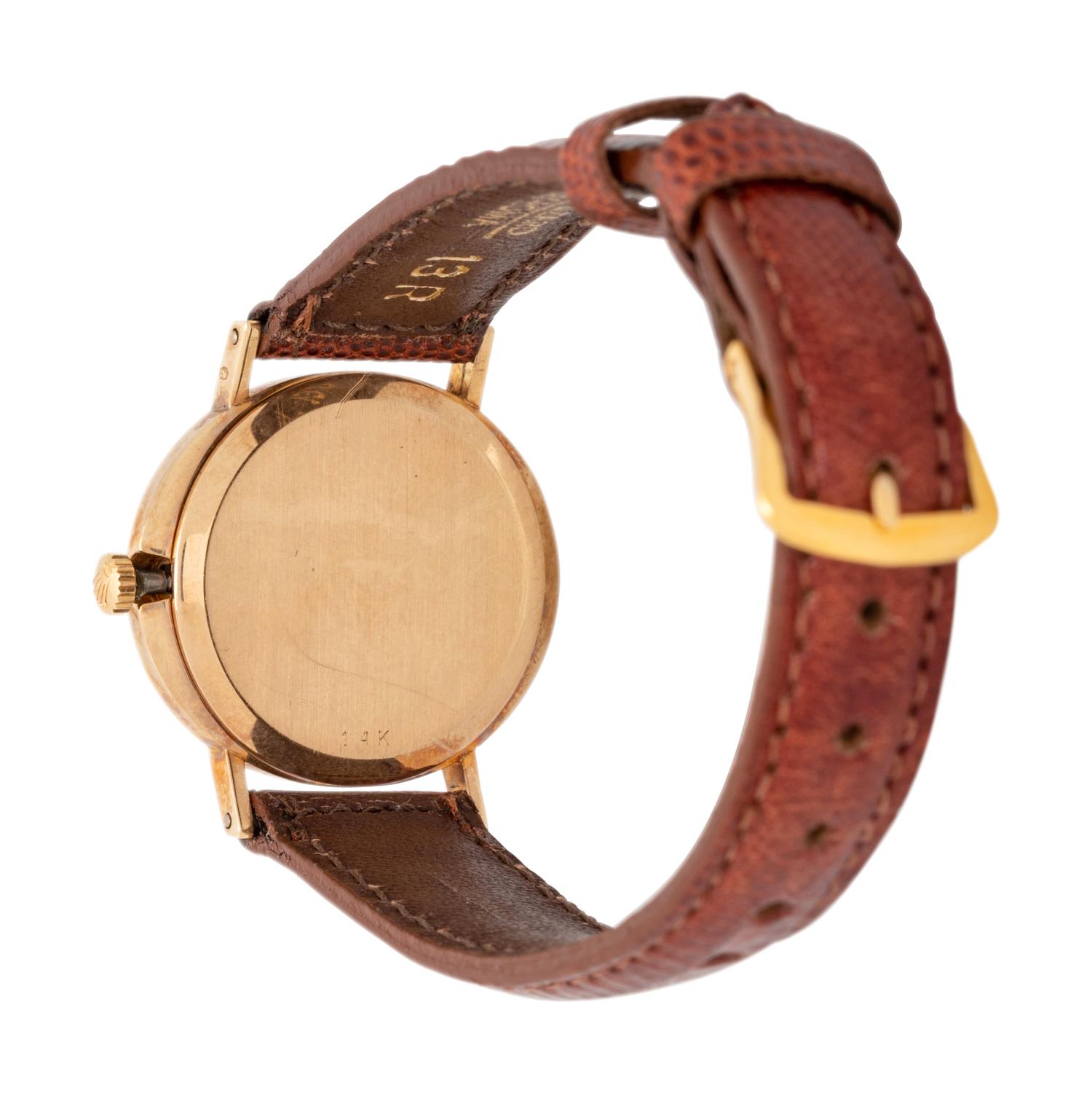 ROLEX, REF. 3653 14K YELLOW GOLD 'CELLINI' WRISTWATCH