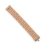 Rose Gold Basket Weave Bracelet