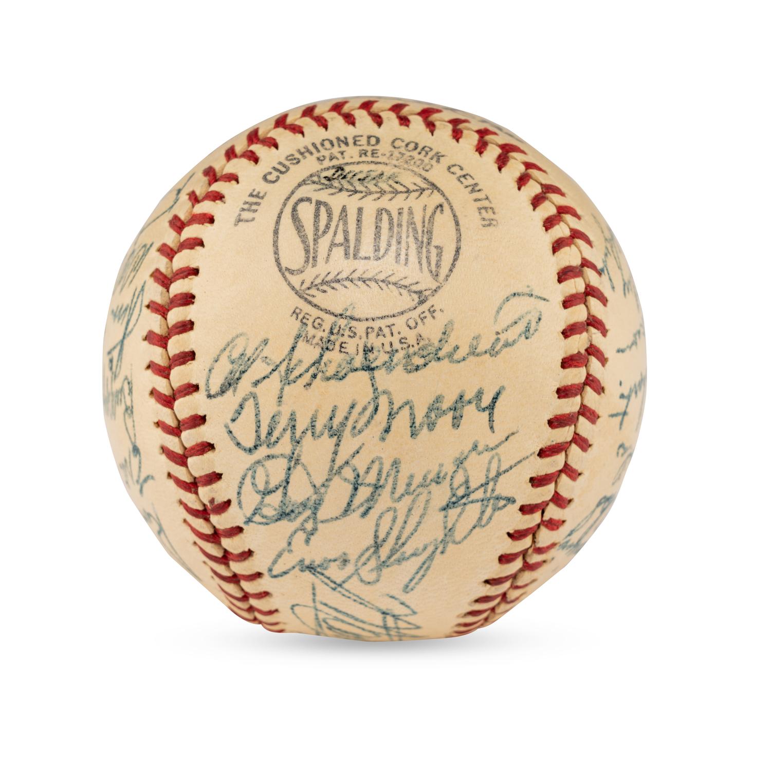 A 1947 St. Louis Cardinals Team Signed Autograph Baseball Featuring Stan Musial and Multiple Hall of Famers (JSA Letter of Authenticity),