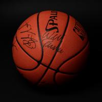 A 1990-91 Michael Jordan and Chicago Bulls Team Signed Basketball (11 Signatures, Beckett LOA),