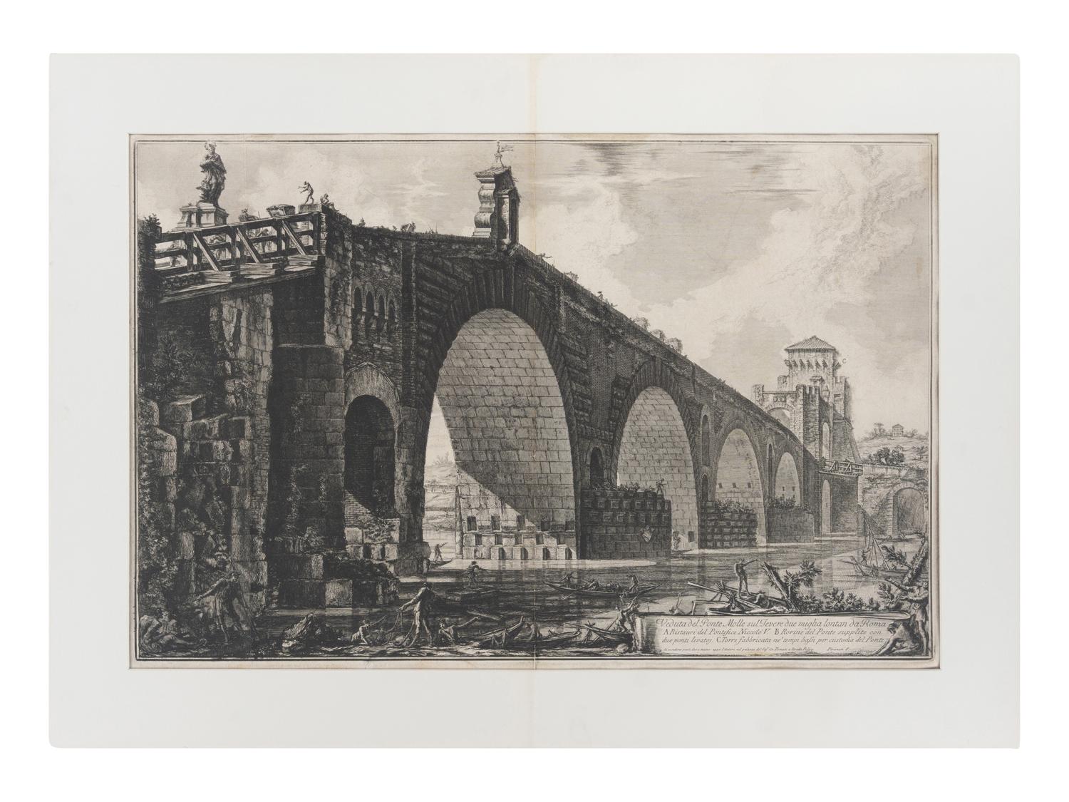 A group of 12 plates from Vedute di Roma and Le Antichità Romane , 18th century