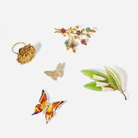 A Miscellaneous Collection of Gold and Gem-Set Jewelry