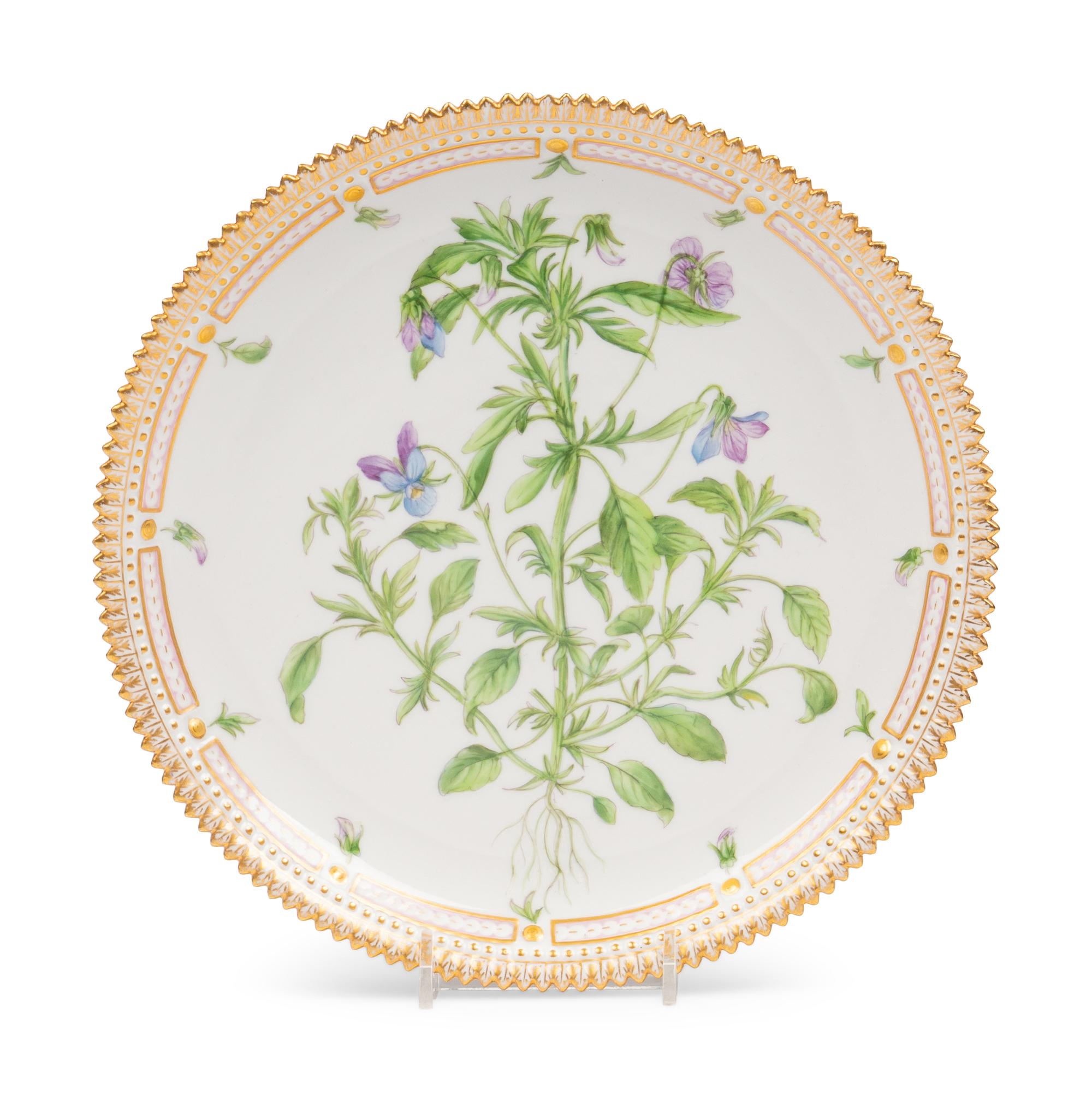 Two Royal Copenhagen Flora Danica Porcelain Table Articles