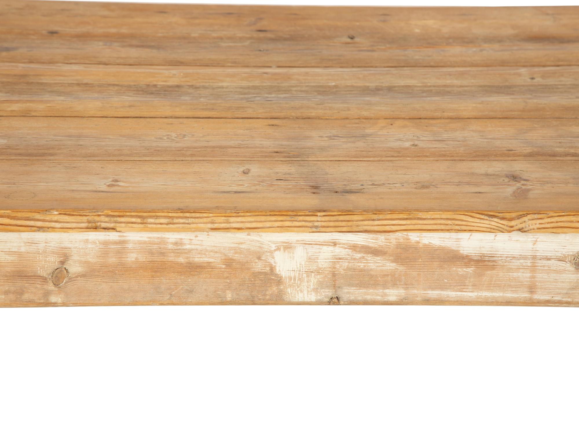 A French Partial Painted Farm Table — 20th Century