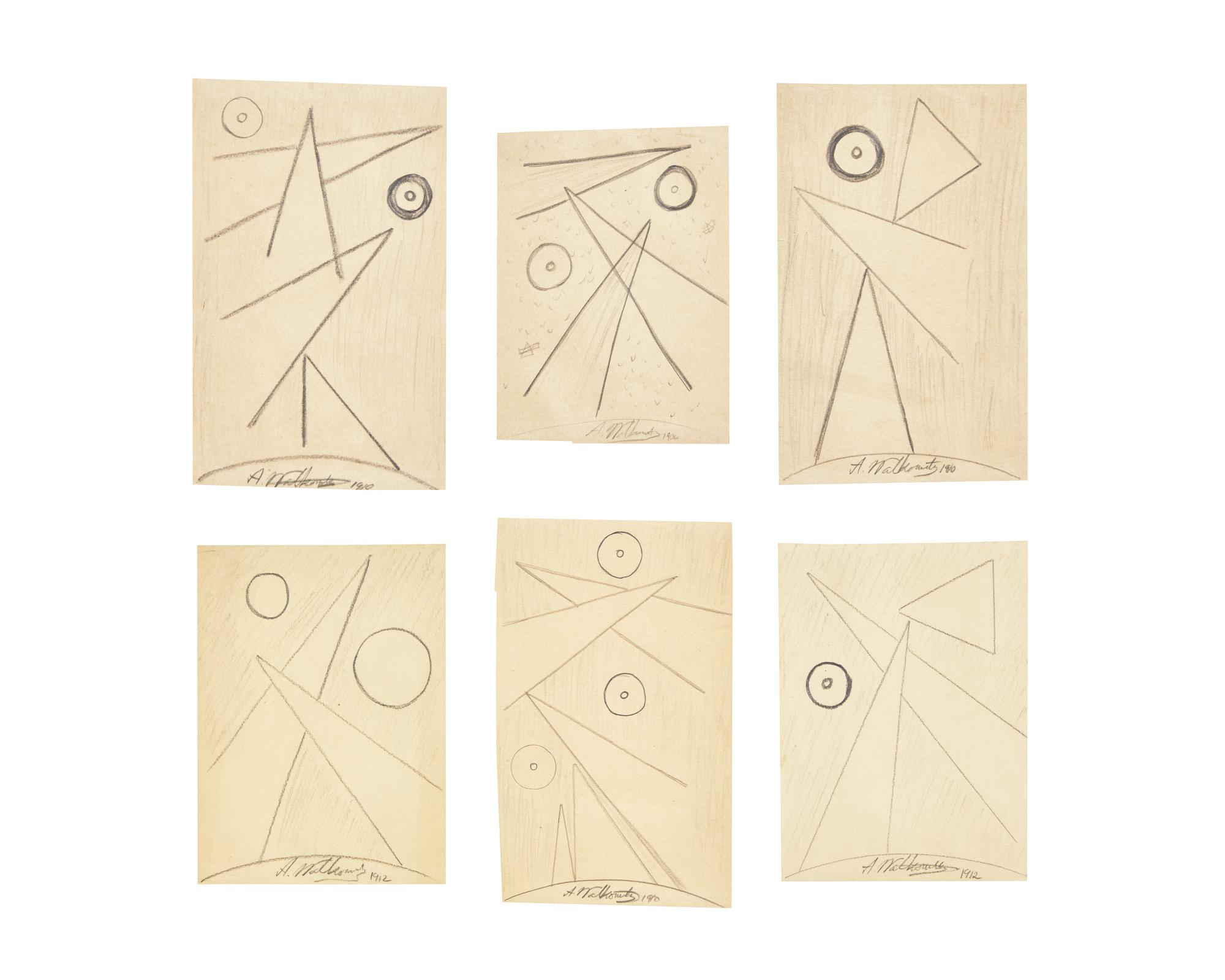 Two Sets of Three Works: Abstraction , 1906-1912 (2)