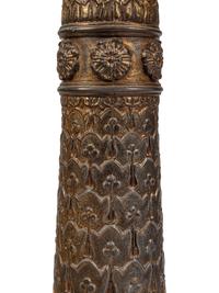 A Pair of Empire Style Gilt Bronze Lamps