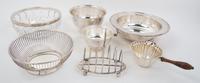A Collection of American and English Silver-plate Articles, 20th Century, comprising a rectangular covered dish, two bowls, a silver-pl