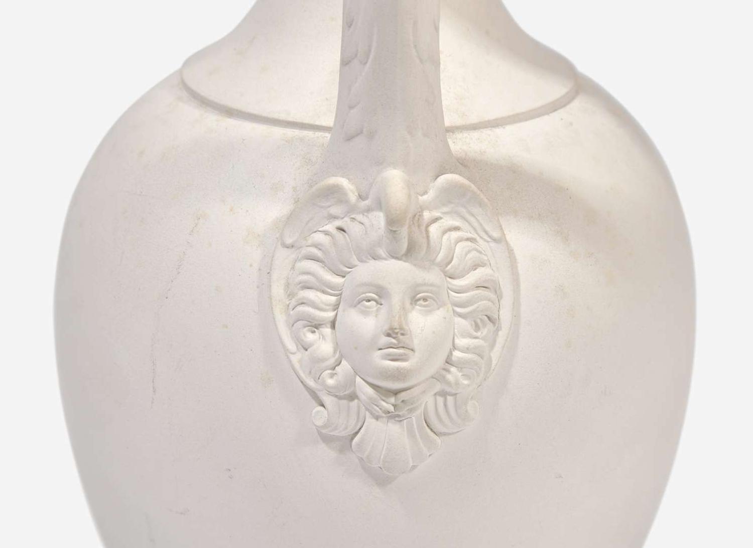 A Wedgwood White Stoneware Oenochoe, UK, circa 1800