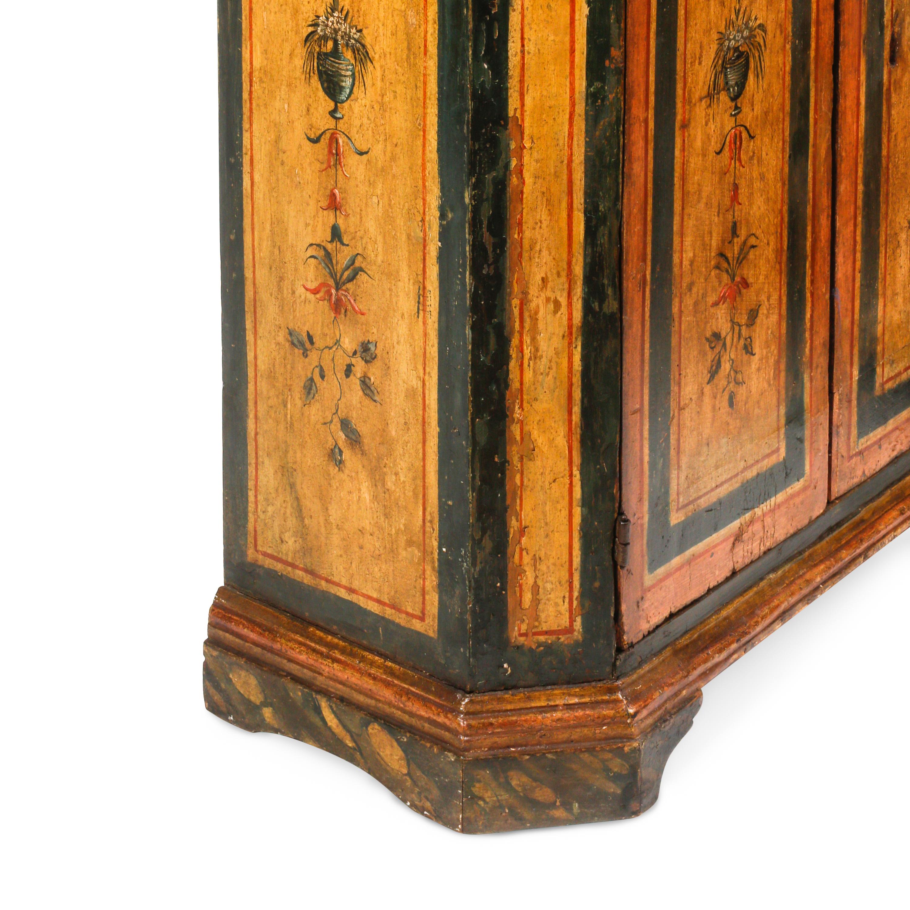 A Pair of Italian Painted Cabinets