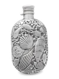 A Gorham Silver Sea Themed Flask