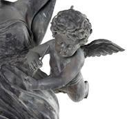 A Monumental Cast Metal Figural Group