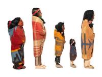 Group of Skookum Dolls