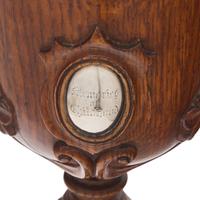 A Large Silver-Mounted Oak Presentation Goblet