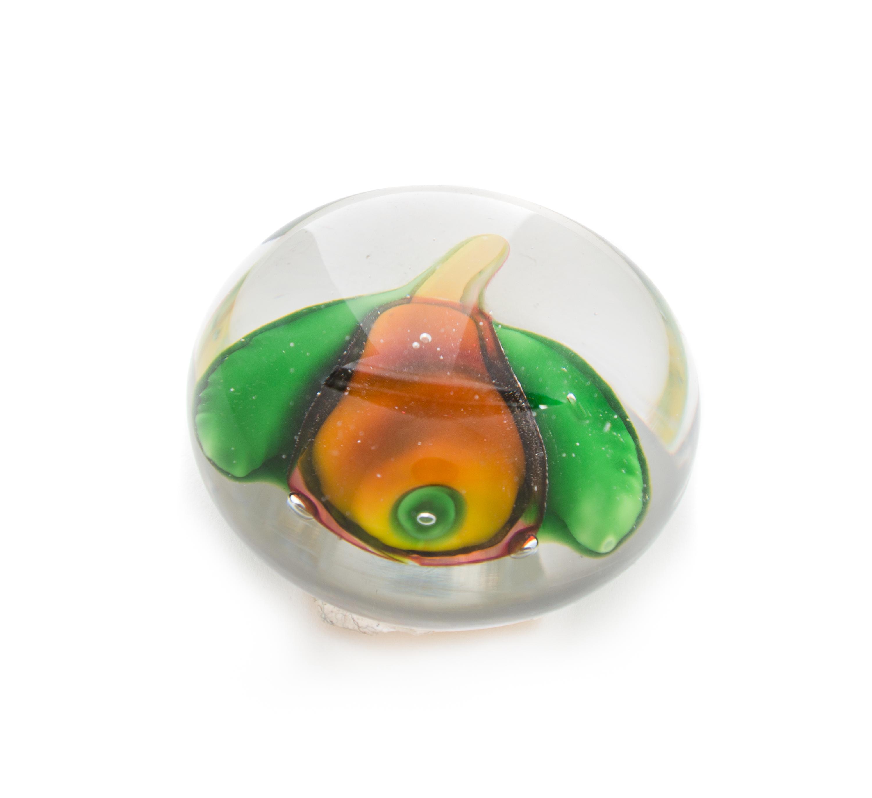 Saint-Louis, France, a miniature pear paperweight