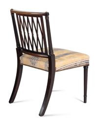 A Set of Ten George III Style Brass Mounted Mahogany Dining Chairs