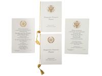 [CLINTON, William Jefferson (b. 1946)]. Signed pamphlet with inauguration and presidential ephemeral