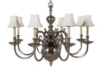 A Dutch Baroque Style Eight-Light Chandelier