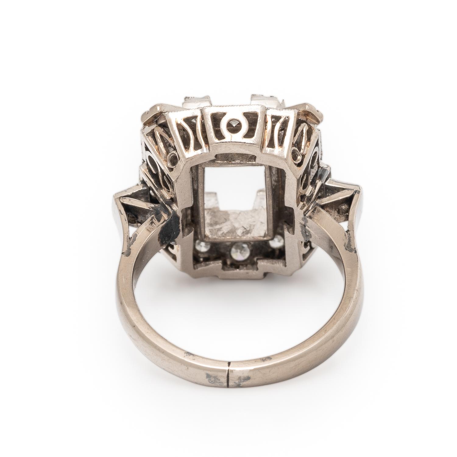 Platinum and Diamond Ring Mount