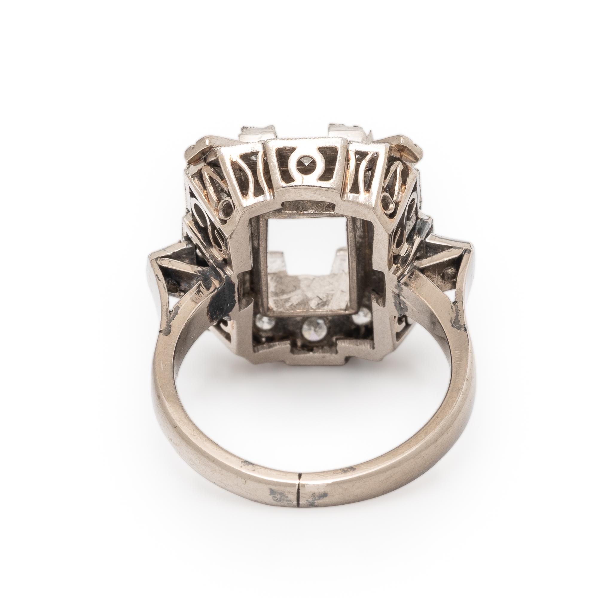 Platinum and Diamond Ring Mount
