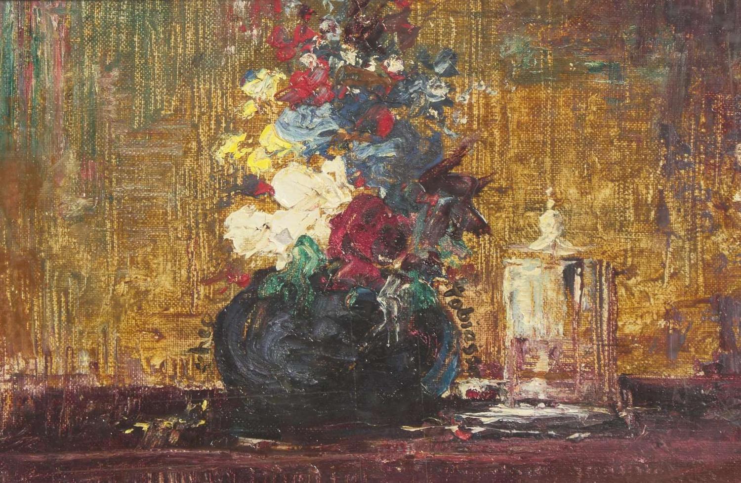 Théo Tobiasse (French, 1927-2012) - Still Life with Blue Vase