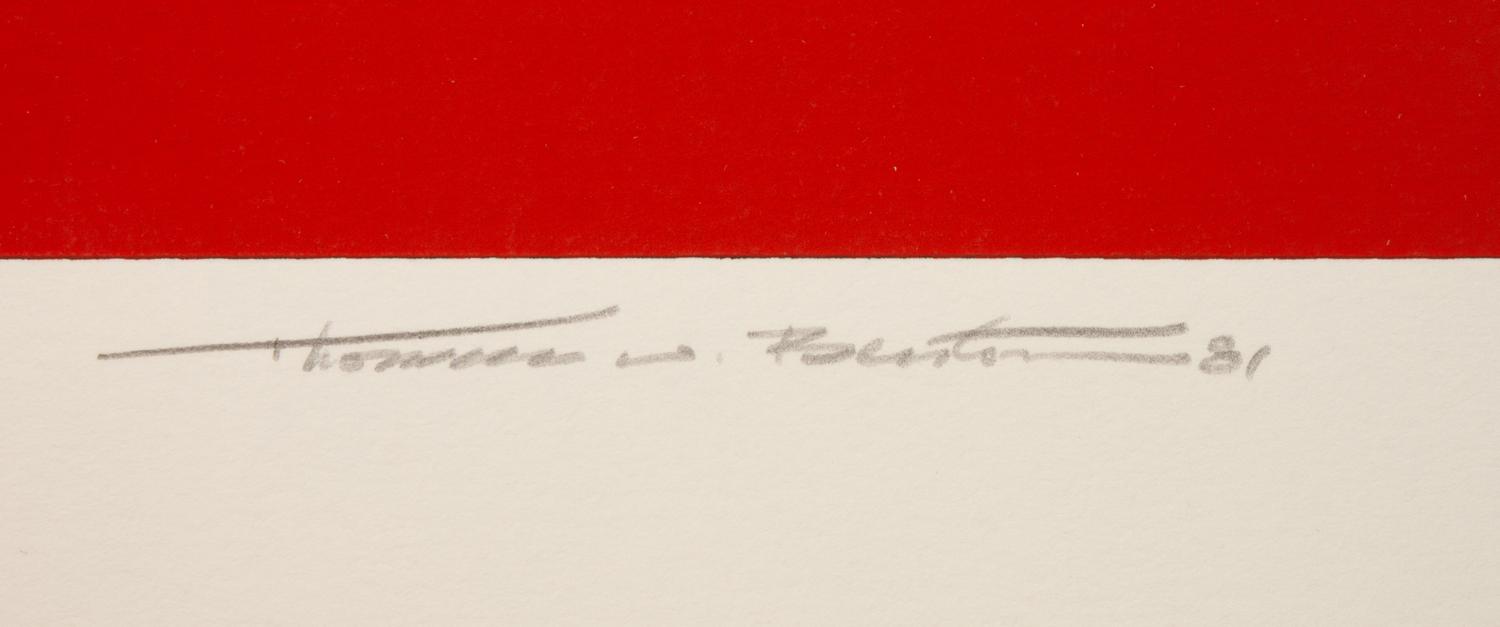 A pair of prints ( Earth Series, Red; Earth Series, Blue ), 19791981