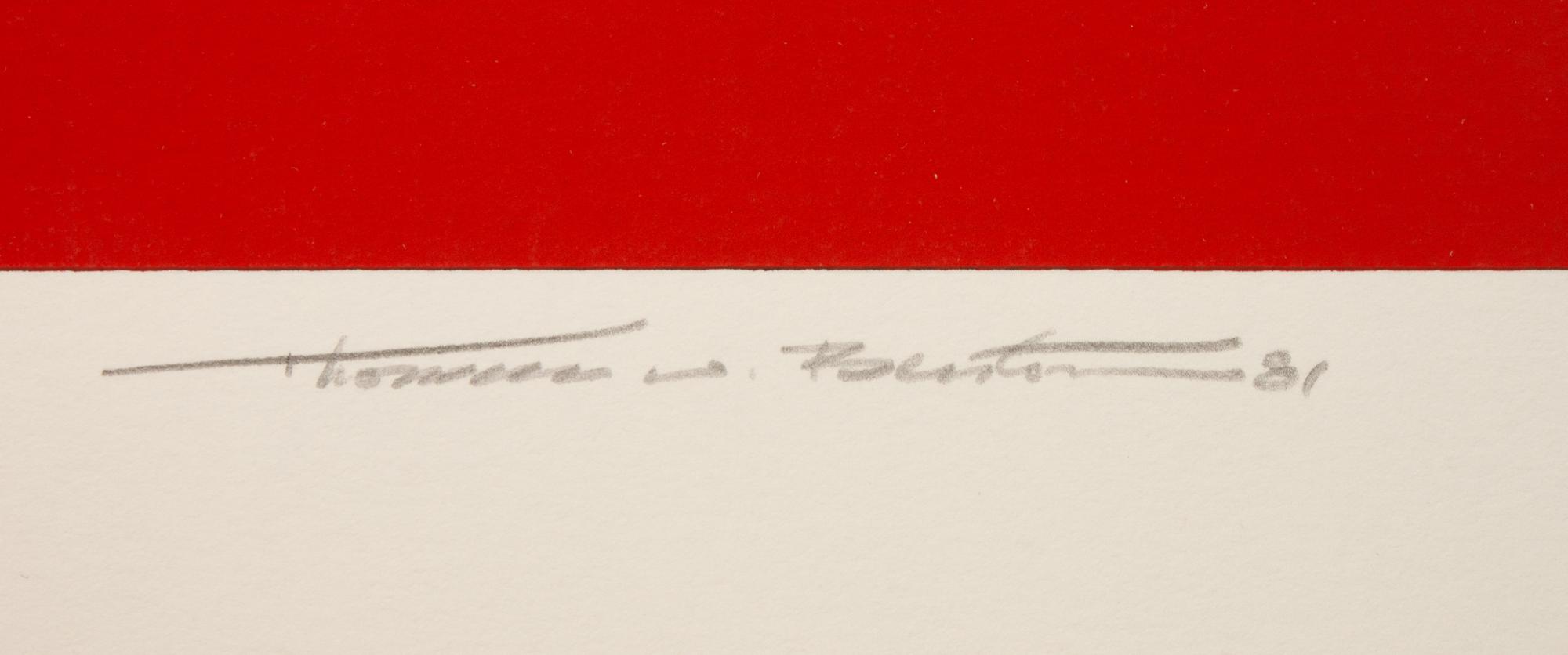 A pair of prints ( Earth Series, Red; Earth Series, Blue ), 19791981